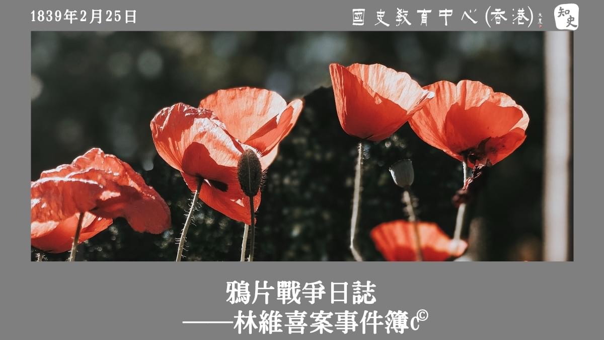 【1839年2月25日】鴉片戰爭日誌——林維喜案事件簿